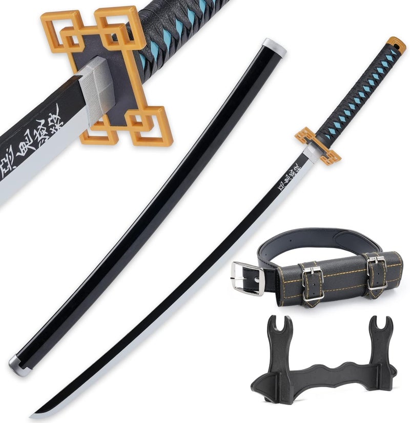 Cold Blade Demon Katana - 41 Inch Anime Replica with Belt and Stand - Durable Sword Perfect for Cosplay - Nichirin Sword with Authentic Design - Image 1